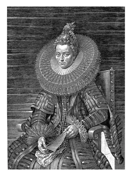 Retrato Isabella Clara Eugenia Infante Espanha Governador Dos Países Baixos — Fotografia de Stock