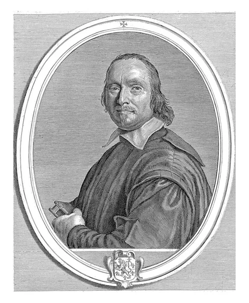 Portrait Cornelis Hofland Pastor Sloten — Stock Photo, Image