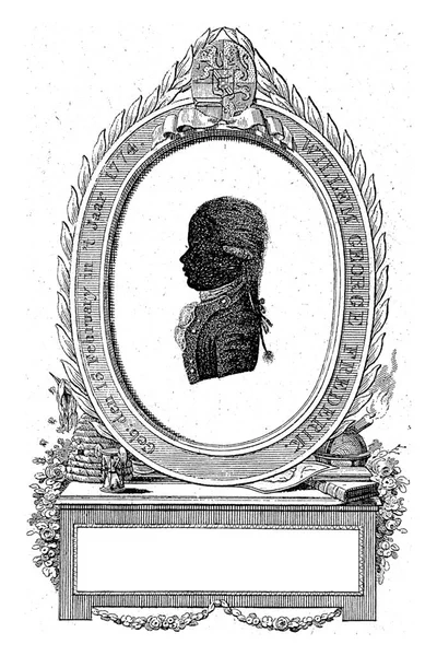 Силуэт Портрет Фредерика Принца Оранского Нассау Яна Герритса Visser 1786 — стоковое фото