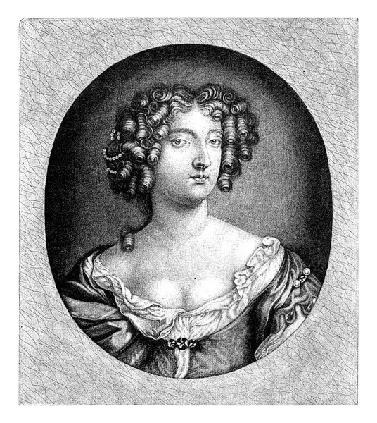 Portret Hortense Manzini Księżnej Mazarinu Była Jedną Kochanek Karola Anglii — Zdjęcie stockowe