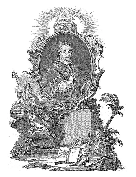 Portret Van Clemens Xiii Johann Esaias Nilson 1758 1788 — Stockfoto