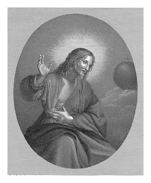 Cristo Mostra Stimmate Nelle Sue Mani Sua Ferita Laterale Sta — Foto Stock