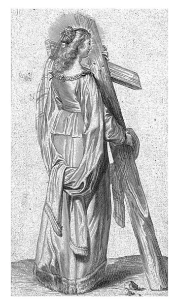 Sankt Helena Med Det Sande Kors Pieter Bailliu 1623 1660 - Stock-foto