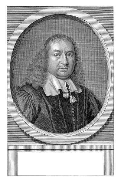 Retrato Johannes Fredericus Gronovius Cientista Leiden — Fotografia de Stock