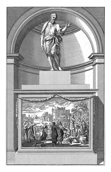 Апостол Иуда Таддеус Луйкен После Яна Гери 1698 Апостол Иуда — стоковое фото