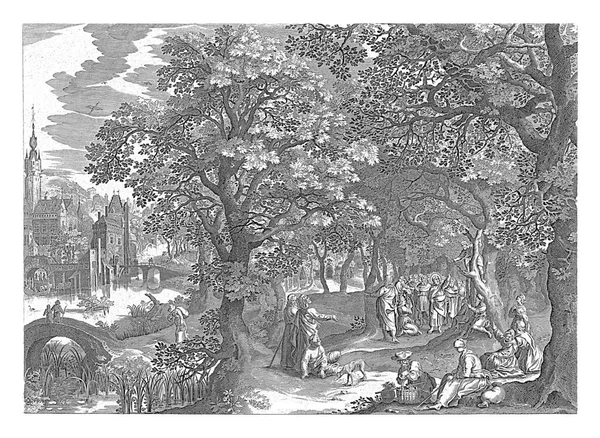 Zacchaeus Mesleği Anonim Olarak Nicolaes Bruyn Dan Sonra David Vinckboons — Stok fotoğraf