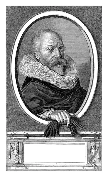 Retrato Petrus Scriverius Jan Van Velde Después Frans Hals 1626 —  Fotos de Stock