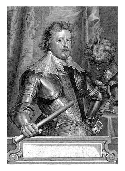Portrait Frederik Hendrik Prince Orange Nassau Paulus Pontius Anthony Van — Stock Photo, Image