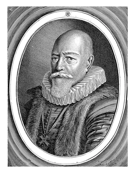 Retrato Petrus Costerius Jan Van Velde 1623 Retrato Petrus Costerius — Fotografia de Stock