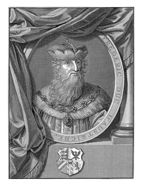 フレデリック4世の肖像 オーストリア公ベルナール ピカール 英語版 1713年ベルナール ピカールの後 — ストック写真