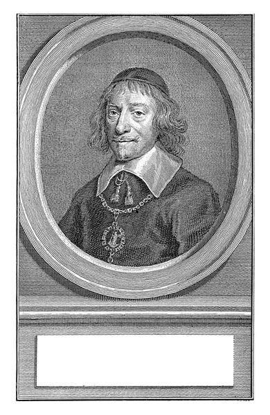 Johan Knuyt Portréja Jacob Houbraken Aert Schouman Után 1749 1759 — Stock Fotó