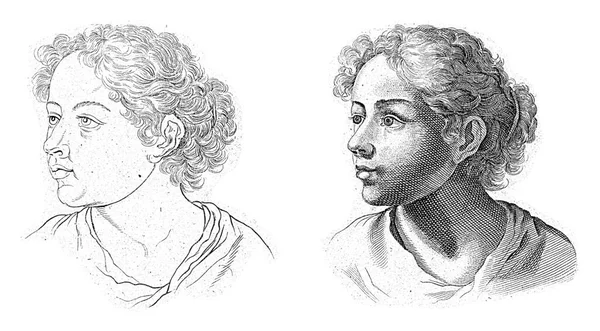 1675 1711年安妮贝尔 卡里奇之后的一位匿名女青年领导人的研究 — 图库照片