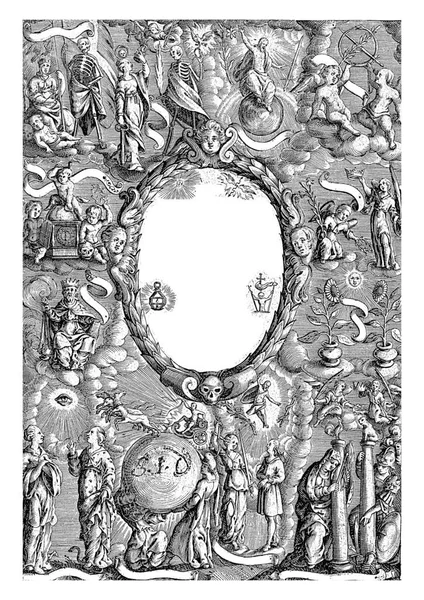 Página Rosto Hieremias Drexelius Opera Spiritualia 1636 Petrus Rucholle 1636 — Fotografia de Stock