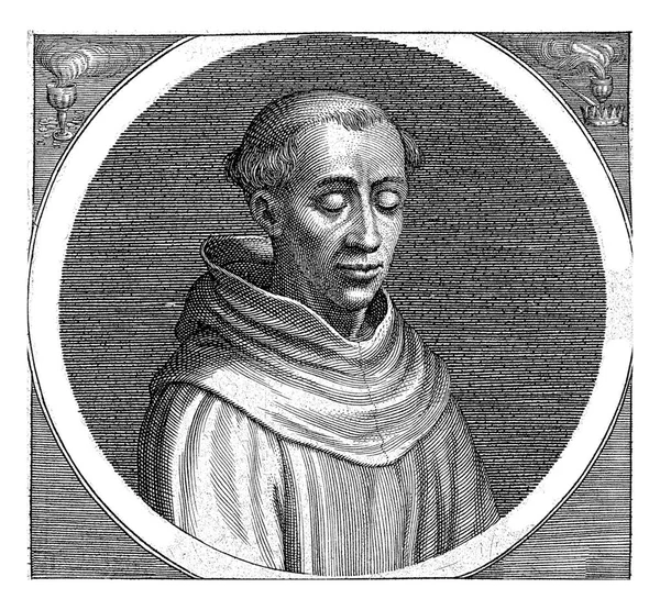 Portrait Theologian Adam Sasbout Who Died Age 1553 According Inscription — Stock Photo, Image