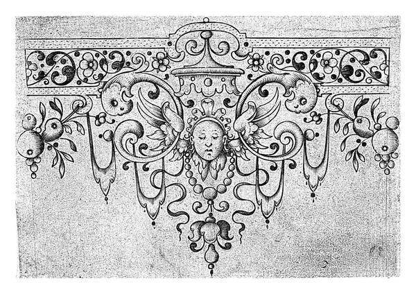 天篷下有基路伯的尖顶 阿德里安 蒙廷克 约1610 1611年在顶部有刺的边沿 — 图库照片