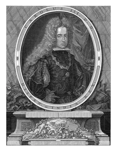 Portrét Karla Německého Císaře Neboli Karla Iii Španělského Krále Půlku — Stock fotografie