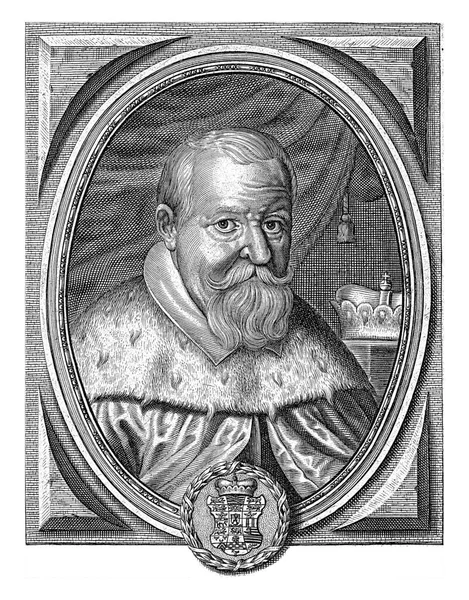 Porträtt Johan Georg Frederik Bouttats 1600 1676 Porträtt Oval Ram — Stockfoto