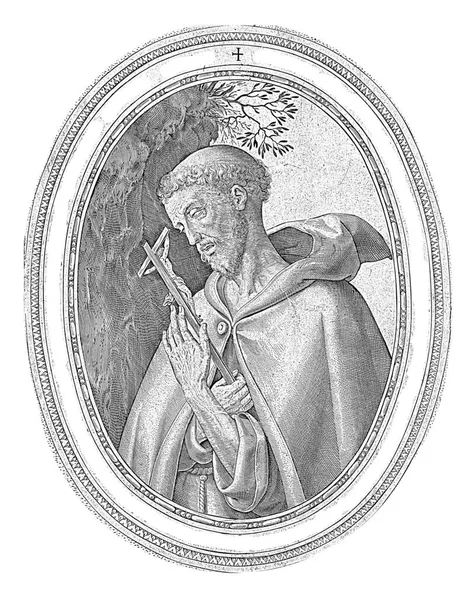 Francis Assisi Hieronymus Wierix Efter Philips Galle 1563 Före 1612 — Stockfoto