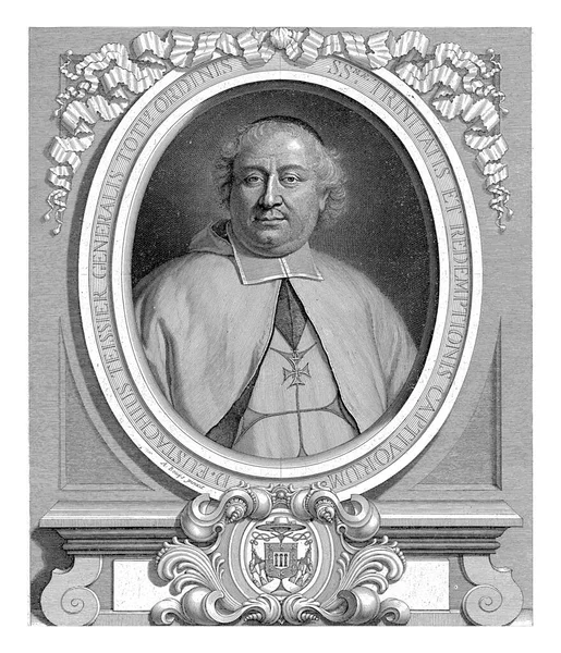 Eustache Teissier Portresi Trinitarian Tarikatı Baş Generali — Stok fotoğraf