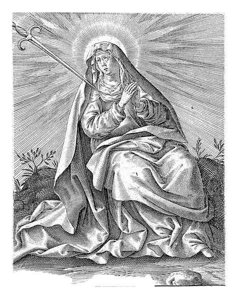 Maria Mater Dolorosa Antonie Wierix Iii Μετά Maerten Vos 1606 — Φωτογραφία Αρχείου