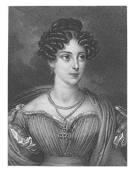 Portrét Marie Elisabeth Von Savoyen Carignan Franz Xaver Stber Podle — Stock fotografie