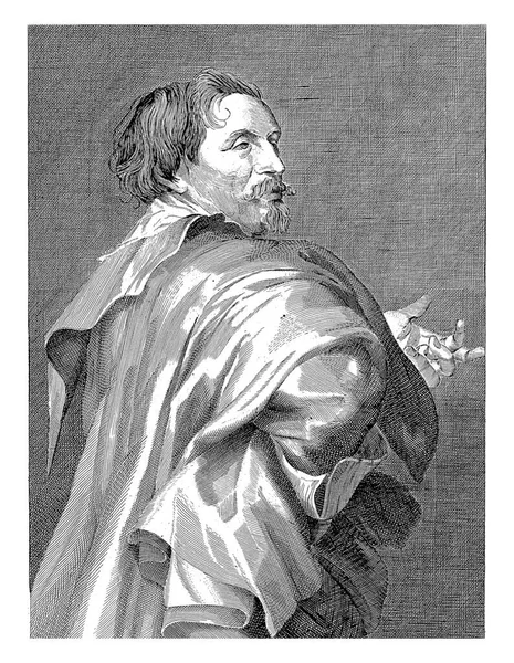 Προσωπογραφία Του Ζωγράφου Της Αμβέρσας Theodoor Rombouts Δικαίωμα Στο Προφίλ — Φωτογραφία Αρχείου