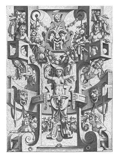 Schriftrolle Der Eine Frau Anonym Nach Cornelis Bos 1546 Eingesperrt — Stockfoto