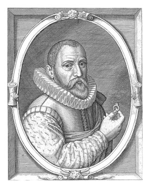Outgert Ariss van Akersloot 'un 44 yaşındaki portresi, Willem Outgertsz. Akersloot, 1620 boyunda, yarım boy portre, yalın kafalı, sakallı ve bıyıklı, pileli bir tasma..