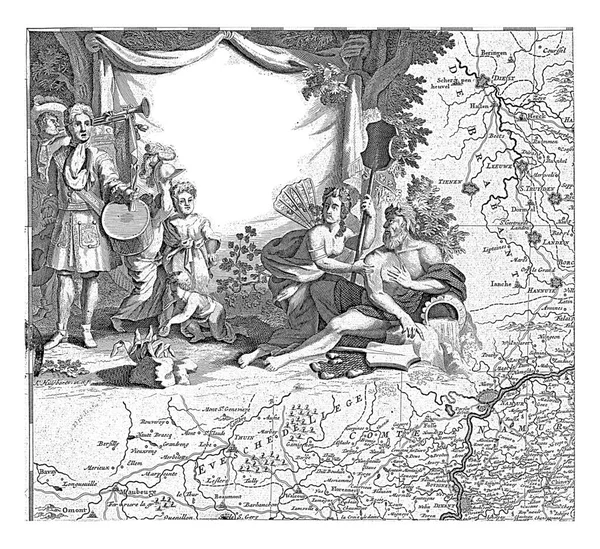 브뤼셀 남쪽의 1689 1712 넬리스 베르츠 모서리에 칭호가 현수막 — 스톡 사진