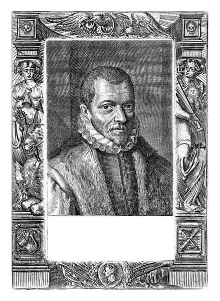 판에서 인쇄물 Fust Franciscus Junius Eight Line Symings Geeraert Brandt — 스톡 사진