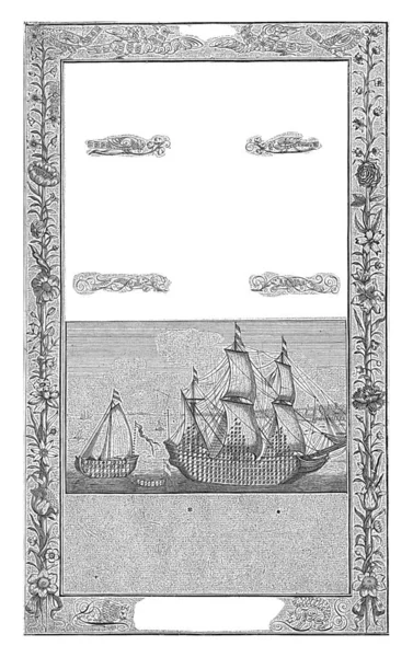 Title page of the first part of Willem Bartjens \'Cyfferinge\'. The print has a border with a floral motif and curled animals.