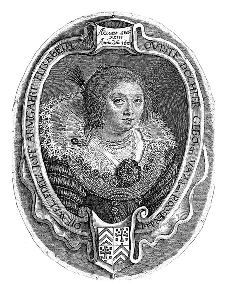 Portret Van Armgaert Elisabeth Van Dordt Van Roosendaal Magdalena Van — Stockfoto