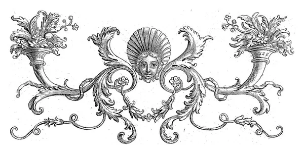 덩굴에둘러 과꽃을 두르고 베르나르 피카르 작업장 1683 1733 — 스톡 사진