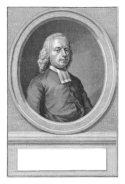 塞门斯 宾内韦斯特右边的一个椭圆形 肖像画下面是荷兰文两行的名称和细节 — 图库照片