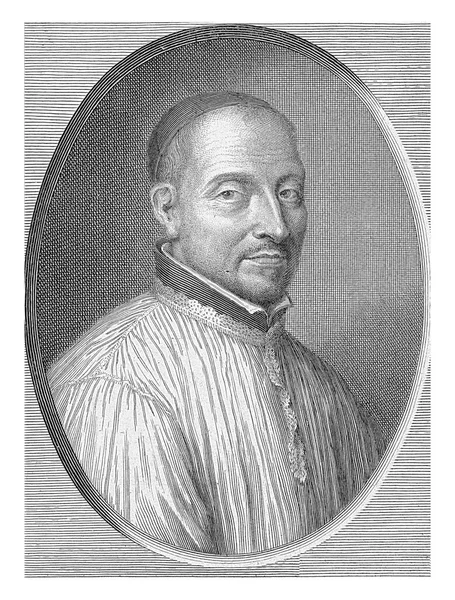 Portrait Jésuite Claude Lingendes Pieter Van Schuppen 1665 — Photo