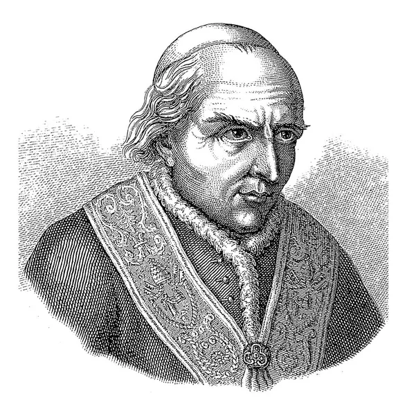 Retrato Pio Viii Theodor Vincenz Poll 1829 1880 — Fotografia de Stock