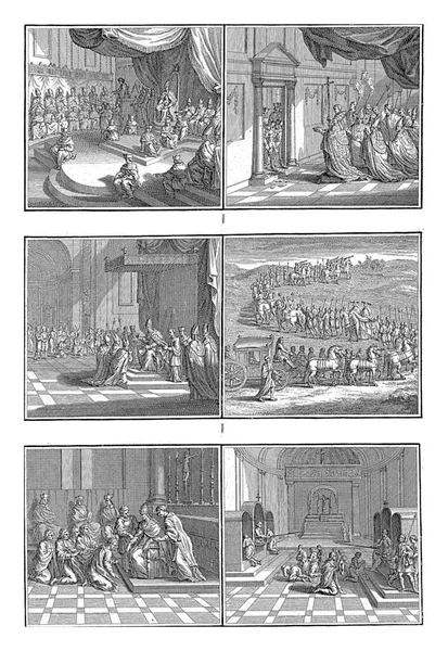ローマ カトリック教会のジュビリー ベルナール ピカート 1722年ローマ カトリック教会のジュビリーのお祝いに関する6つの表意 — ストック写真