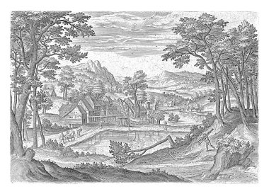 Brüksel yakınlarındaki Bosvoorde köyü manzaralı. Parmak izi, Brüksel bölgesinden gelen yüzlerin yer aldığı bir serinin parçası.