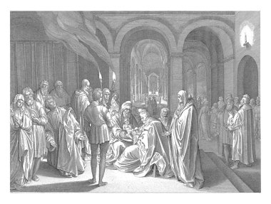 İsa 'nın sünneti, Nicolaes de Bruyn, 1620, klasik oyma..