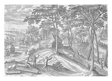 Brüksel yakınlarındaki Stal köyünün manzarası. Parmak izi, Brüksel bölgesinden gelen yüzlerin yer aldığı bir serinin parçası.