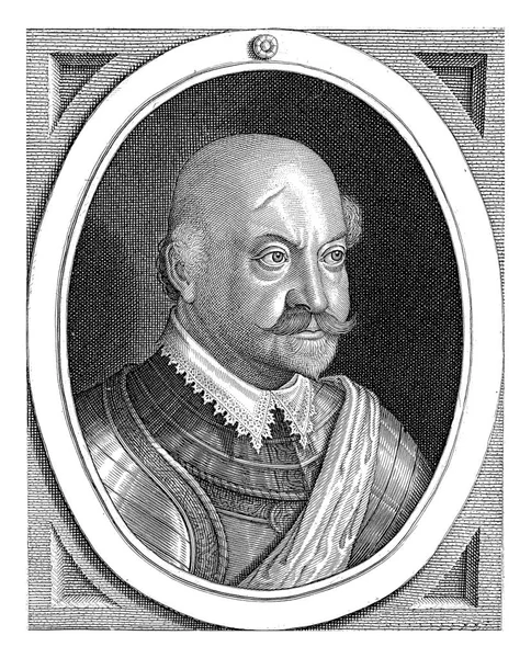 Fabian Von Dohna Willem Jacobsz的肖像 Delff 1590 1638年法比安 多纳的肖像 带花边衣领 — 图库照片