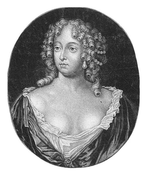 Retrato Francoise Athenas Rochechouart Mortemart 1641 1707 Marquesa Montespan Dama — Foto de Stock