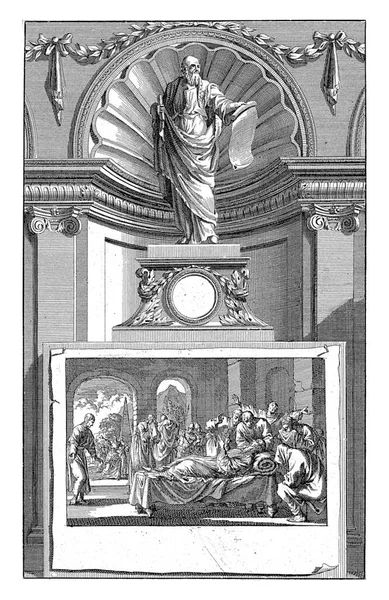 Johannes Chrysostom Církevní Otec Jan Luyken Podle Jana Goereeho 1698 — Stock fotografie