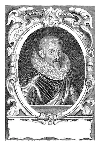 Retrato Johann Tserclaes Conde Tilly Comandante Guerra Dos Trinta Anos — Fotografia de Stock