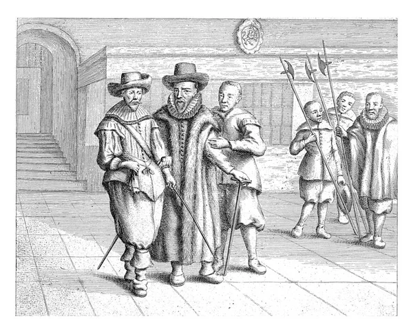 Johan Van Oldenbarnevelt Jest Prowadzony Rusztowanie Maja 1619 Roku Van — Zdjęcie stockowe