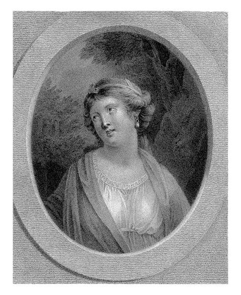 ヘアバンドを持つ若い女性の肖像画 ランベルト アントニウス クラッセンス グイド レニの後 1829 1834年 — ストック写真