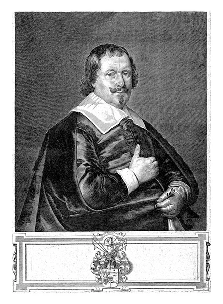 Porträtt Joan Huydecoper Pieter Holsteyn 1651 Halvlångt Porträtt Till Höger — Stockfoto