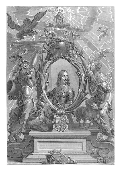 Leopold Willem Ausztria Főhercegének Portréja Spanyol Hollandia Kormányzója Portrét Megszemélyesített — Stock Fotó