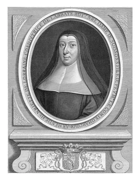 Porträtt Henriette Van Lorraine Prinsessan Pfalz Som Nunna Pieter Van — Stockfoto