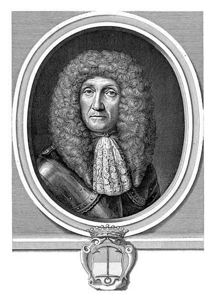 Portrait Johan Henrik Thim Abraham Bloteling Andreas Stech 1677 1690 — стокове фото